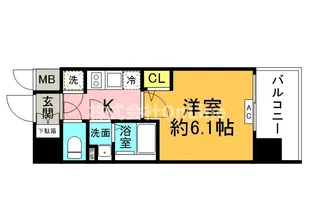 CREST TAPP 大阪EAST【8階】の間取り