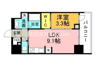 S-RESIDENCE松屋町asence【4階】の間取り