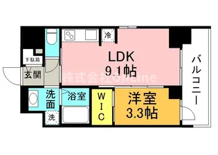 S-RESIDENCE松屋町asence【7階】の間取り