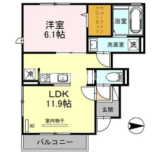 ダンデライオン【1階】の間取り