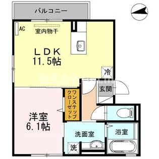 プラセールーK【2階】の間取り