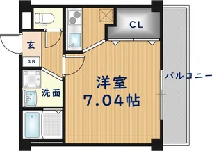 カインド高井田【6階】の間取り