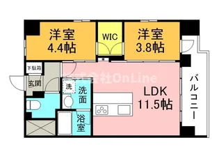 Gioia Altiri【7階】の間取り