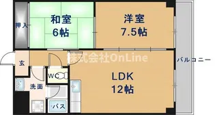 エムテック八尾【4階】の間取り