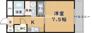 ラシーヌ玉造【7階】の間取り