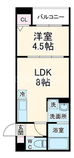 CRASTINE大蓮北4丁目A【3階】の間取り