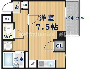 夕陽丘プラトー【2階】の間取り