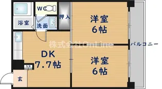 メゾン長田【6階】の間取り