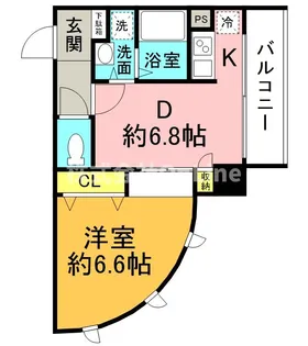 willDo松屋町【6階】の間取り