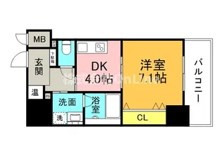 クローバー・ビュー上本町【2階】の間取り