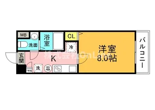 U-ro勝山【7階】の間取り