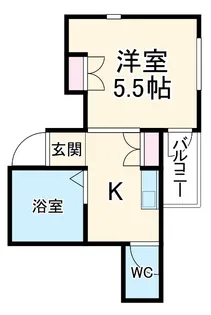 くろ~ば菱江【6階】の間取り