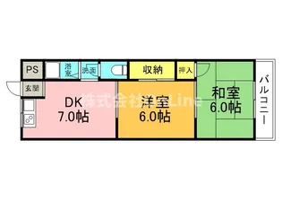 西林マンション【2階】の間取り