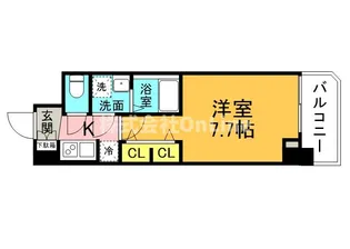 S-RESIDENCE堺筋本町Uno【4階】の間取り