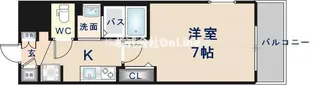 Luxe大阪城南【12階】の間取り