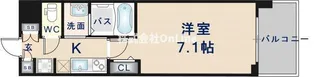 Luxe大阪城南【13階】の間取り