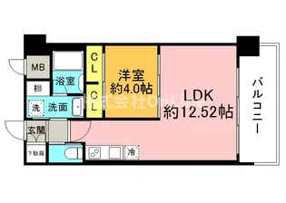 プレジオ八戸ノ里【5階】の間取り