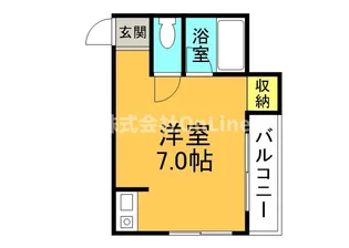 シティハイム森ノ宮【6階】の間取り
