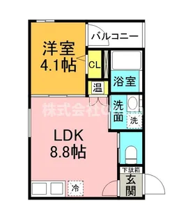 CINQ勝山北【2階】の間取り