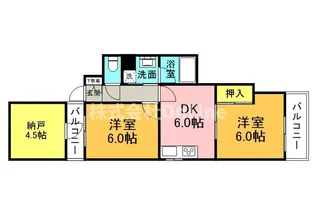 Ks court真法院【4階】の間取り