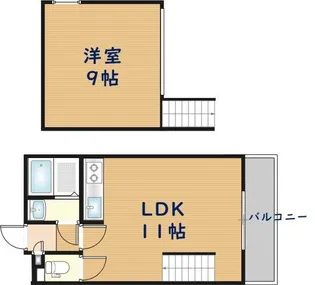 グローリーハイツ東成【5階】の間取り