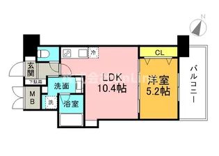 スプランディッド京橋EAST【9階】の間取り