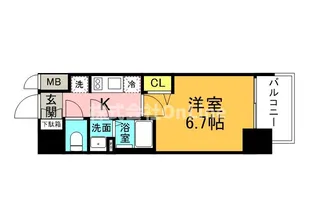 プレサンス上町台筆ヶ崎NORTH【12階】の間取り