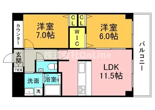 サンリットレジデンス【3階】の間取り