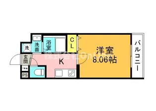 ウエストコクーン阿倍野【3階】の間取り