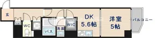 アクアプレイス上本町【5階】の間取り