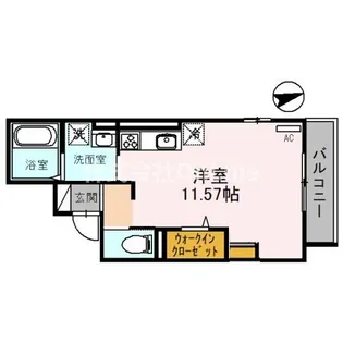 南秀苑かつやま【3階】の間取り