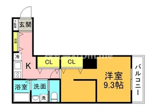 メゾン・ドゥ・シャトン豊浦町【1階】の間取り