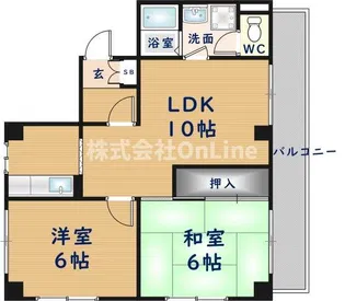 ルミエール久宝寺【2階】の間取り
