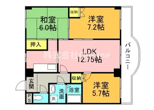 ココ川崎【5階】の間取り