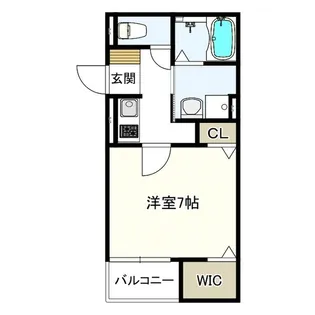 ヴェルメゾン加美東【2階】の間取り