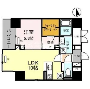 アビエール松屋町【5階】の間取り