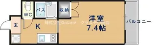 アーバンシティ上本町【6階】の間取り