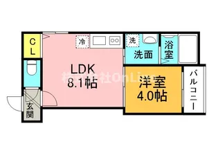 メゾンアンジュ鴫野【2階】の間取り