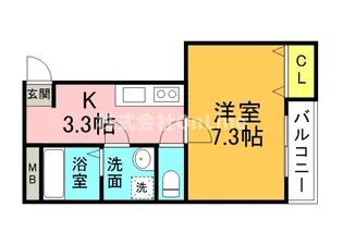 メゾン共立通【1階】の間取り