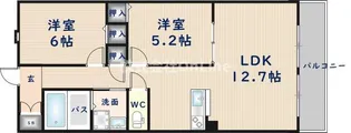 グランヴェール青山B棟【2階】の間取り