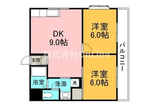 マンションサンパール【6階】の間取り