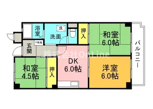 サーティ西尾【1階】の間取り