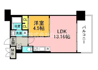 プレジオ森之宮【4階】の間取り