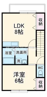 メゾンニュー池島ⅡA【2階】の間取り