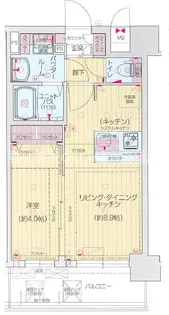 プレリス北巽駅前ラバルス【7階】の間取り
