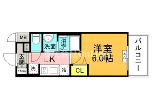 プレサンス緑橋ソレアス【9階】の間取り