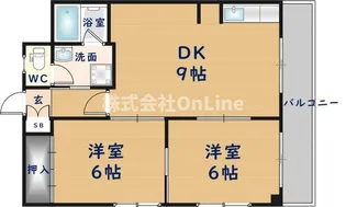 ラルーチェ光南Ⅱ【3階】の間取り
