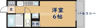 ジュネス高井田【4階】の間取り