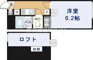 レオパレス八尾南【1階】の間取り