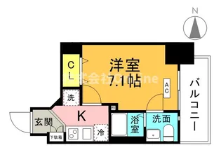 エグゼ大阪城イースト【8階】の間取り